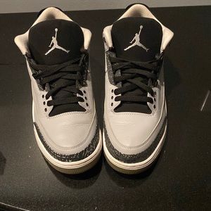 Grey and black Jordan 3